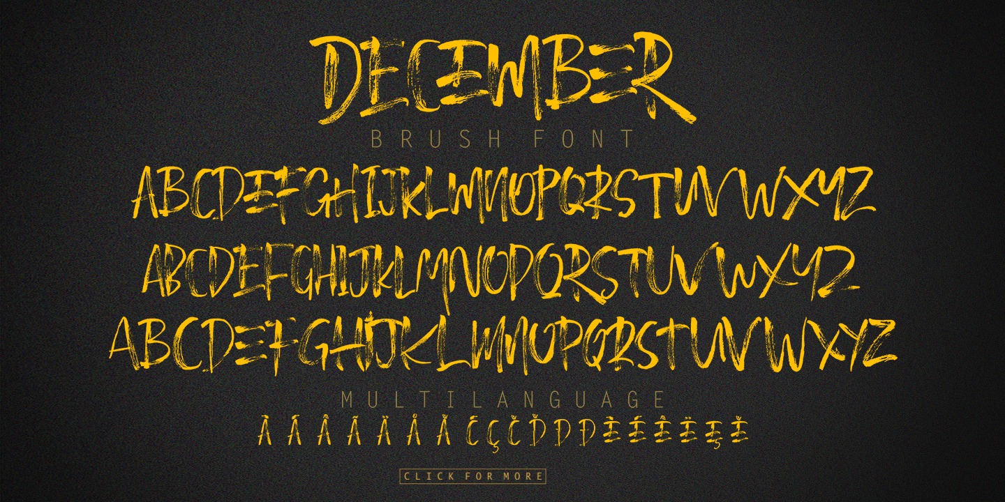 Example font December Brush #2